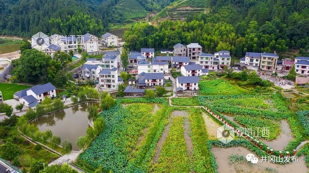 航拍革命圣地井岡山