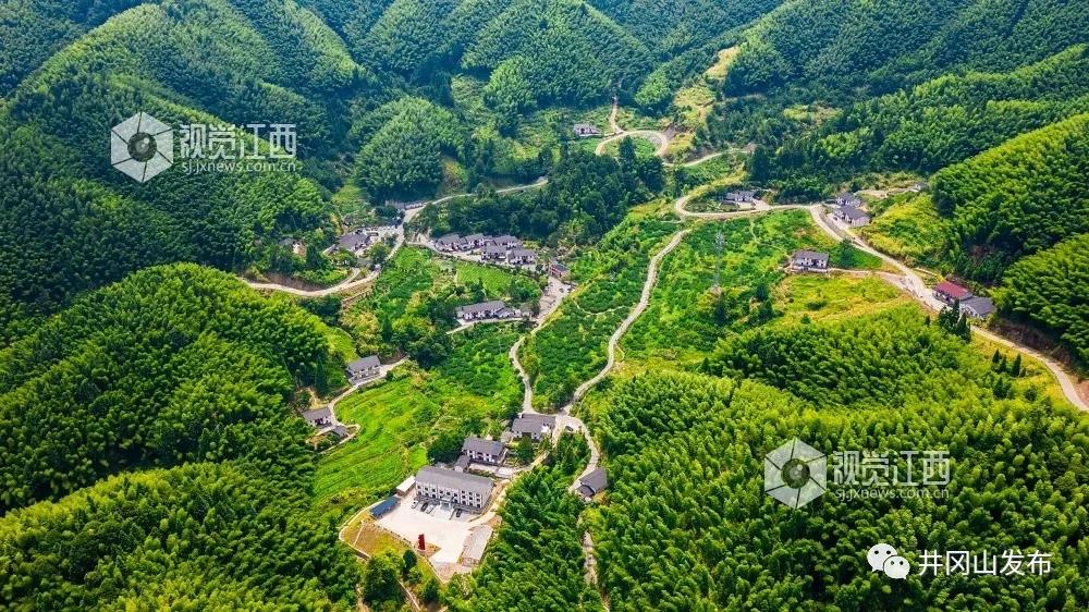 航拍革命圣地井岡山