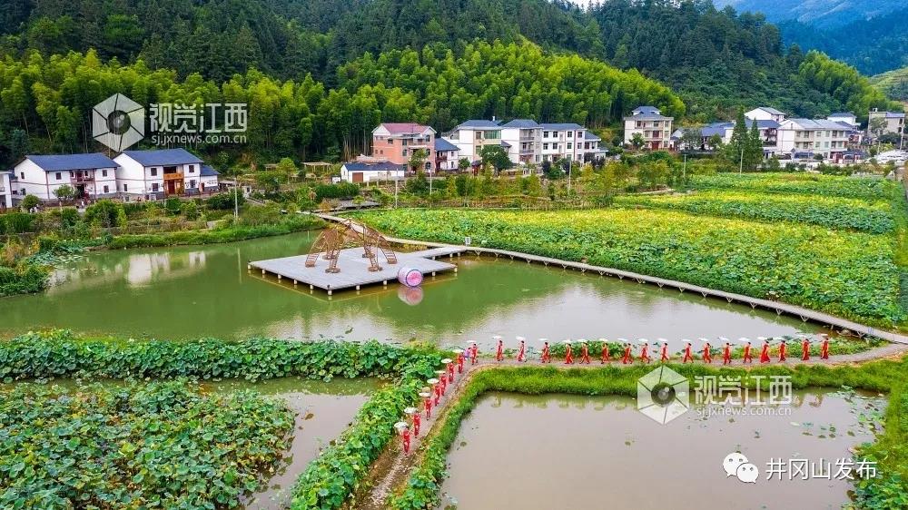 航拍革命圣地井岡山