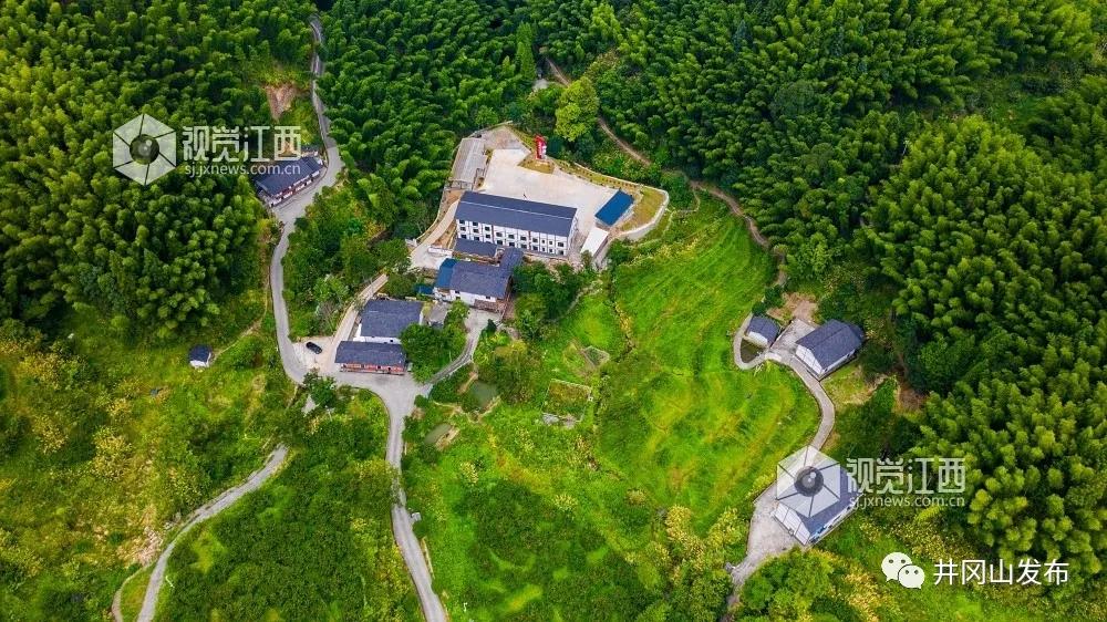 航拍革命圣地井岡山